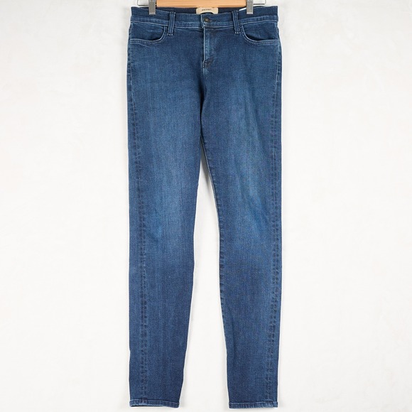 baldwin Denim - Baldwin Sophia Mid Rise Skinny Jeans Dark Wash Blue Denim Size 28 202012DUSK